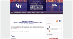 Desktop Screenshot of genevaarbitration.org